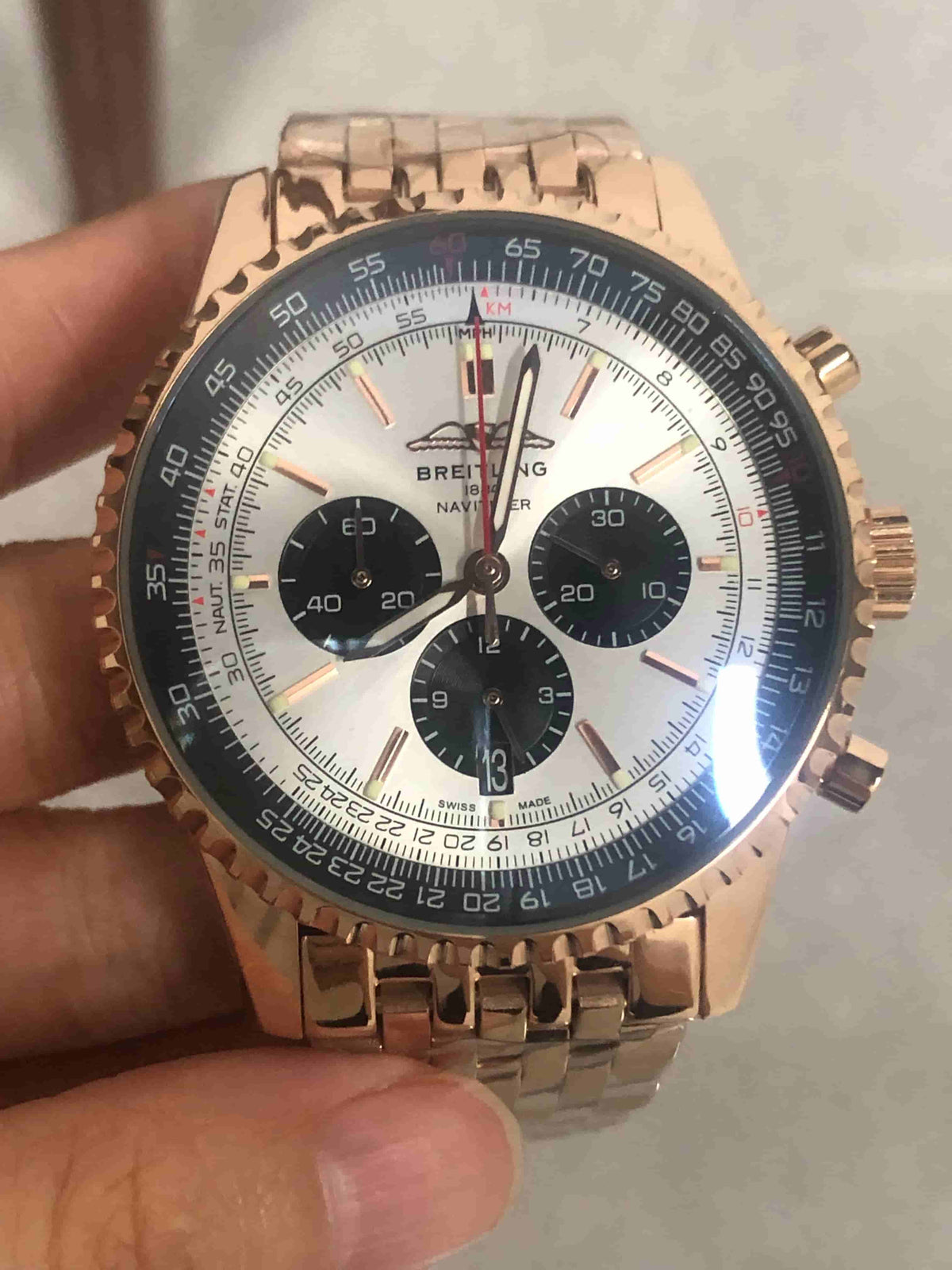 Replica Stainless Steel Japanese Vk63 Quartz Movement Watch BL02