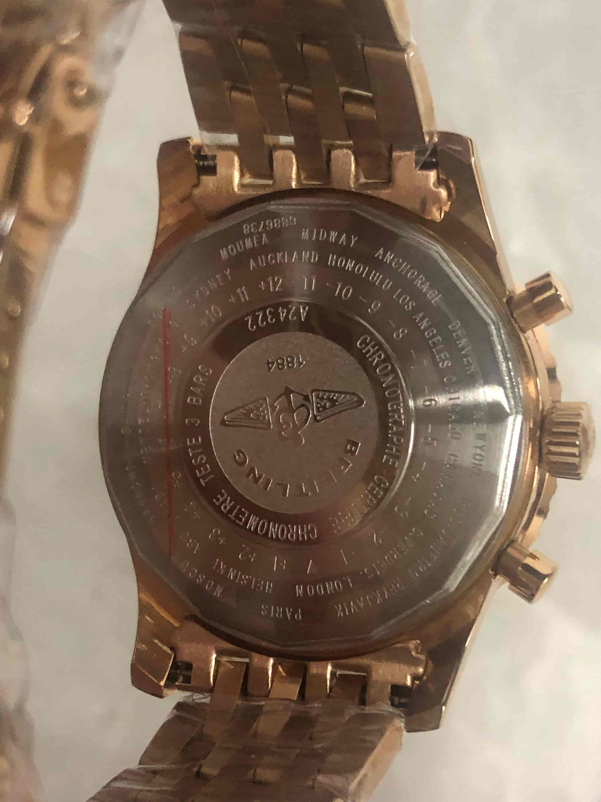Replica Stainless Steel Japanese Vk63 Quartz Movement Watch BL02
