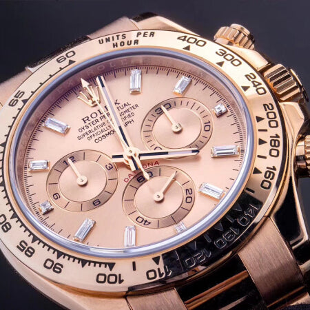 Replica Automatic Watch for Men DAYTONA  Rose Dial 40mm