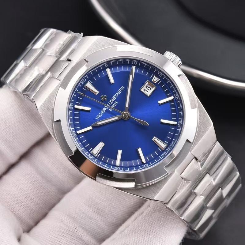 Luxury Automatic Mechanical Watch for Men Wristwatch Stainless Steel Date Overseas 41mm
