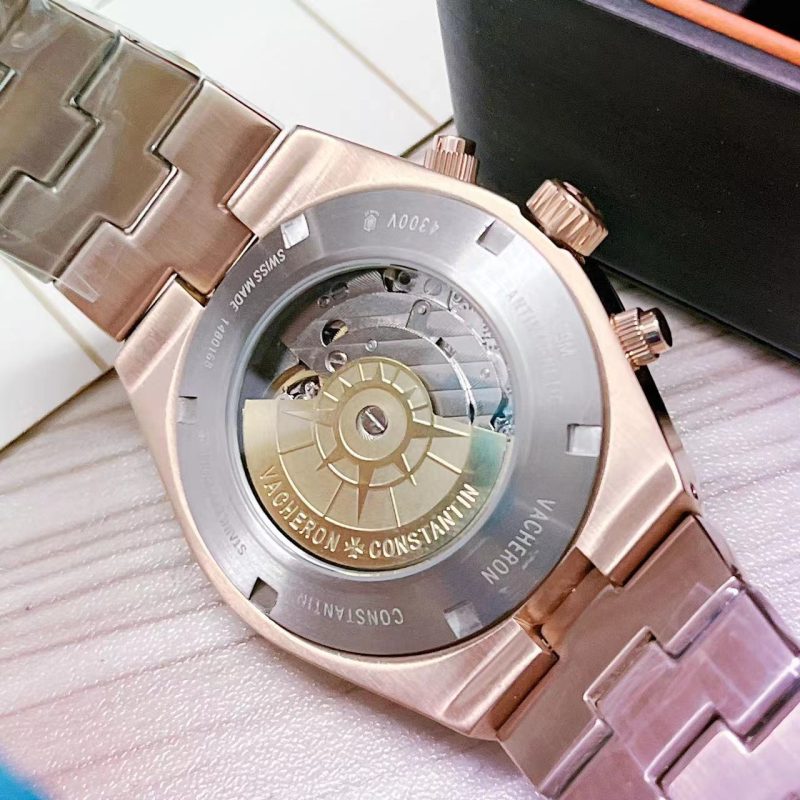Luxury Automatic Mechanical Watch for Men Wristwatch Stainless Steel Moonphase Overseas 41mm
