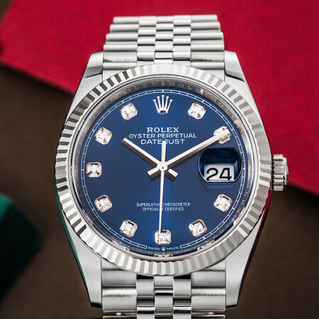 Replica Automatic Watch for Men DateJust Blue Dial 41mm R061201