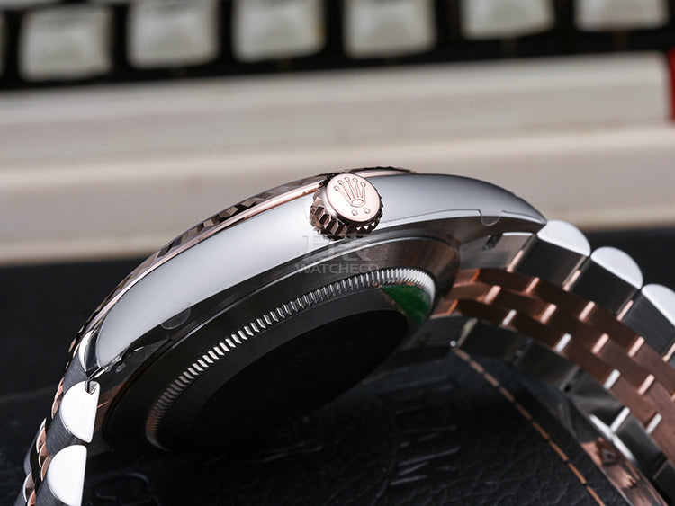 Replica Automatic Watch for Men DateJust Rose Dial 41mm
