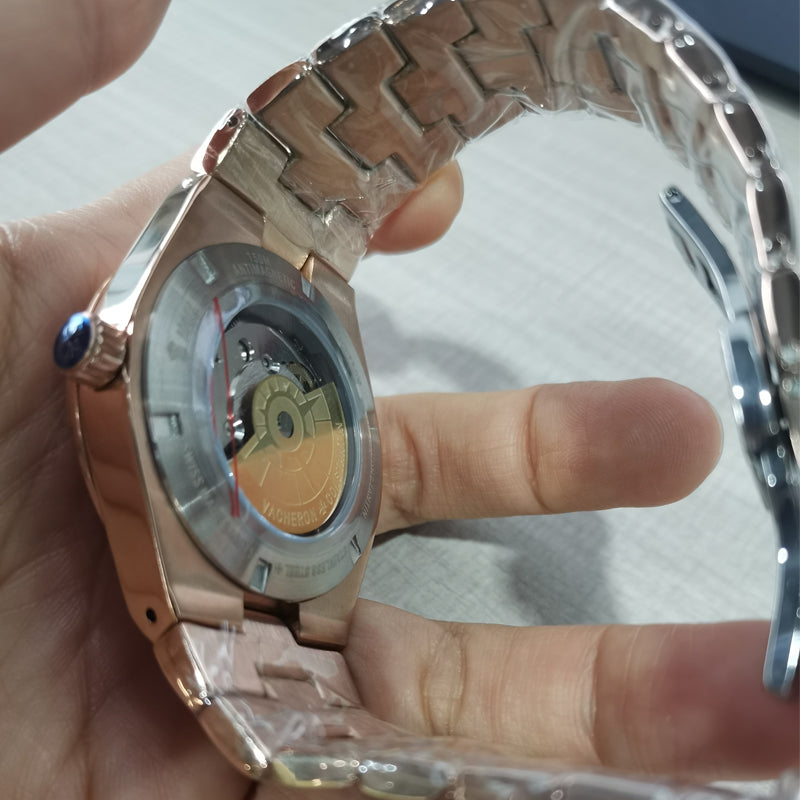 Luxury Automatic Mechanical Watch for Men Wristwatch Stainless Steel Date Overseas 41mm