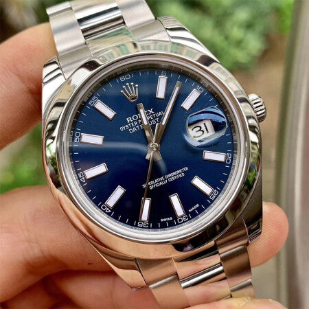 Replica Automatic Watch for Men DateJust Blue Dial 41mm