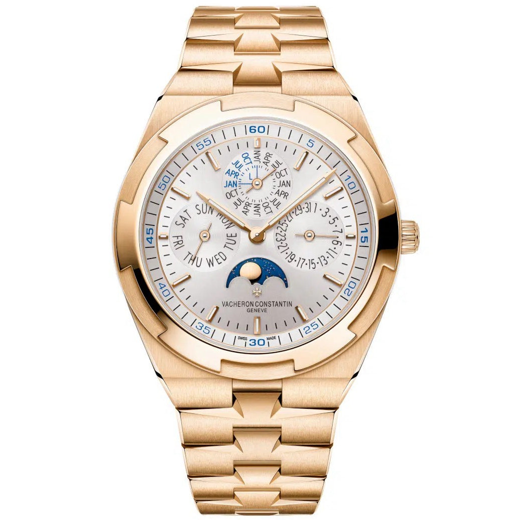Luxury Automatic Mechanical Watch for Men Wristwatch Stainless Steel Moonphase Overseas 41mm