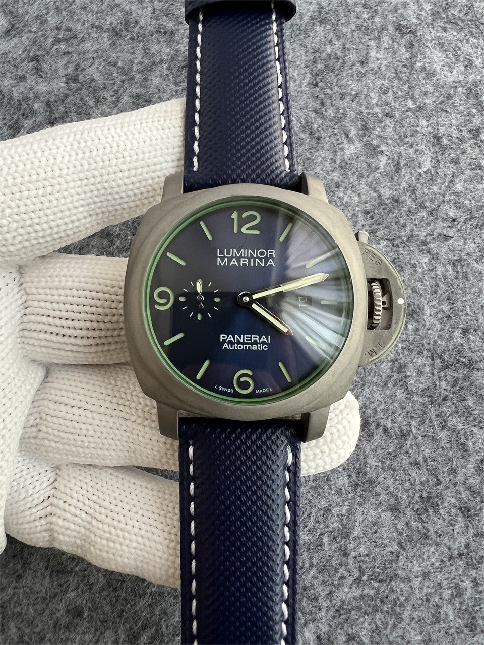 904l Stainless Steel Automatic Mechanical Watch Nylon Strap 44MM Mens Watches