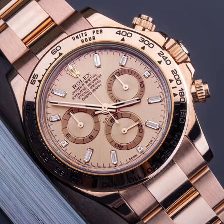 Replica Automatic Watch for Men DAYTONA  Rose Dial 40mm
