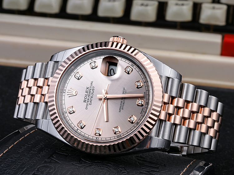 Replica Automatic Watch for Men DateJust Rose Dial 41mm
