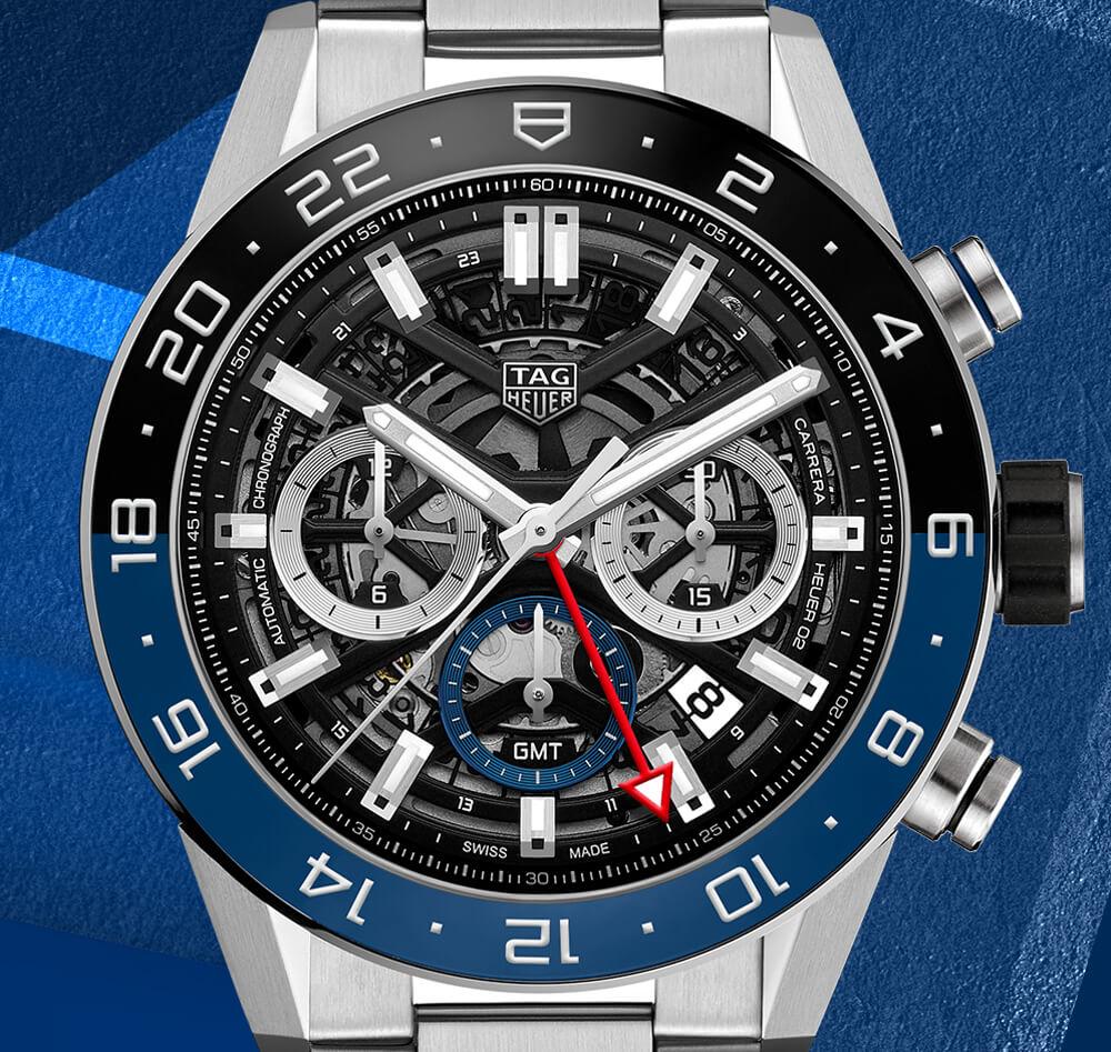 Carrera Replica Japanese VK Quartz Movement Movement Mens Watches 44mm