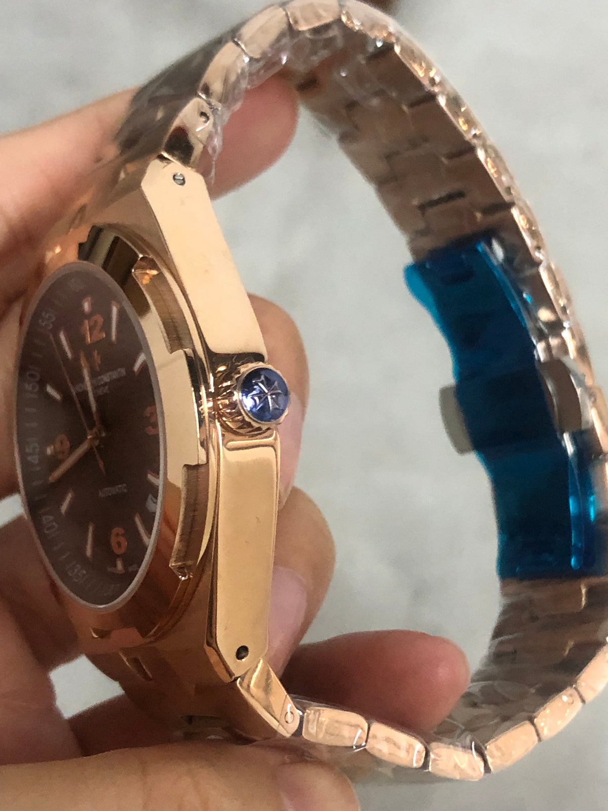 Luxury Automatic Mechanical Watch for Men Wristwatch Stainless Steel Date Overseas 41mm