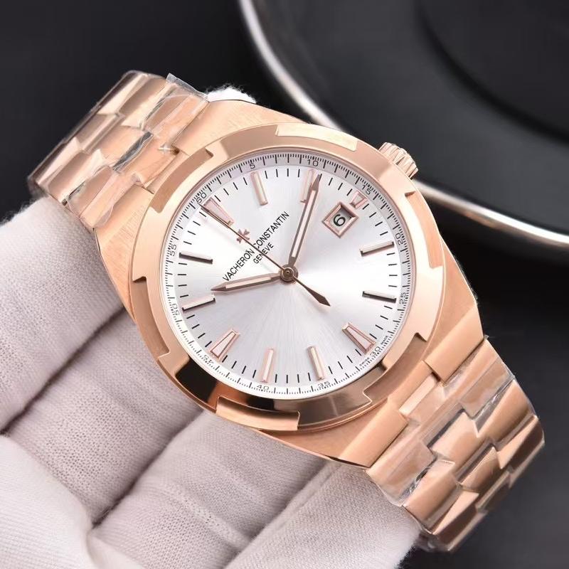 Luxury Automatic Mechanical Watch for Men Wristwatch Stainless Steel Date Overseas 41mm