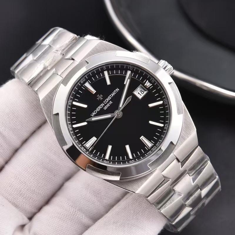 Luxury Automatic Mechanical Watch for Men Wristwatch Stainless Steel Date Overseas 41mm