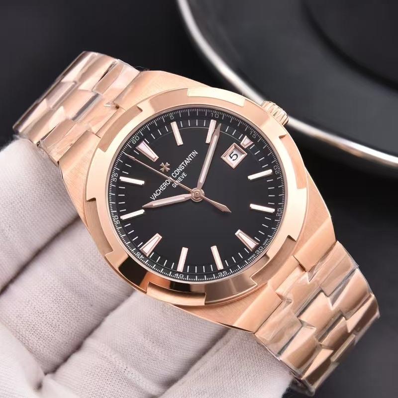 Luxury Automatic Mechanical Watch for Men Wristwatch Stainless Steel Date Overseas 41mm