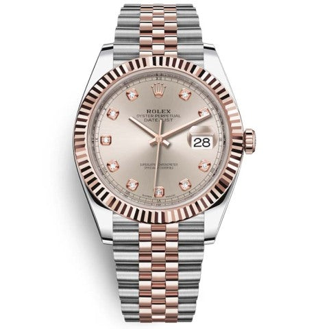 Replica Automatic Watch for Men DateJust Rose Dial 41mm