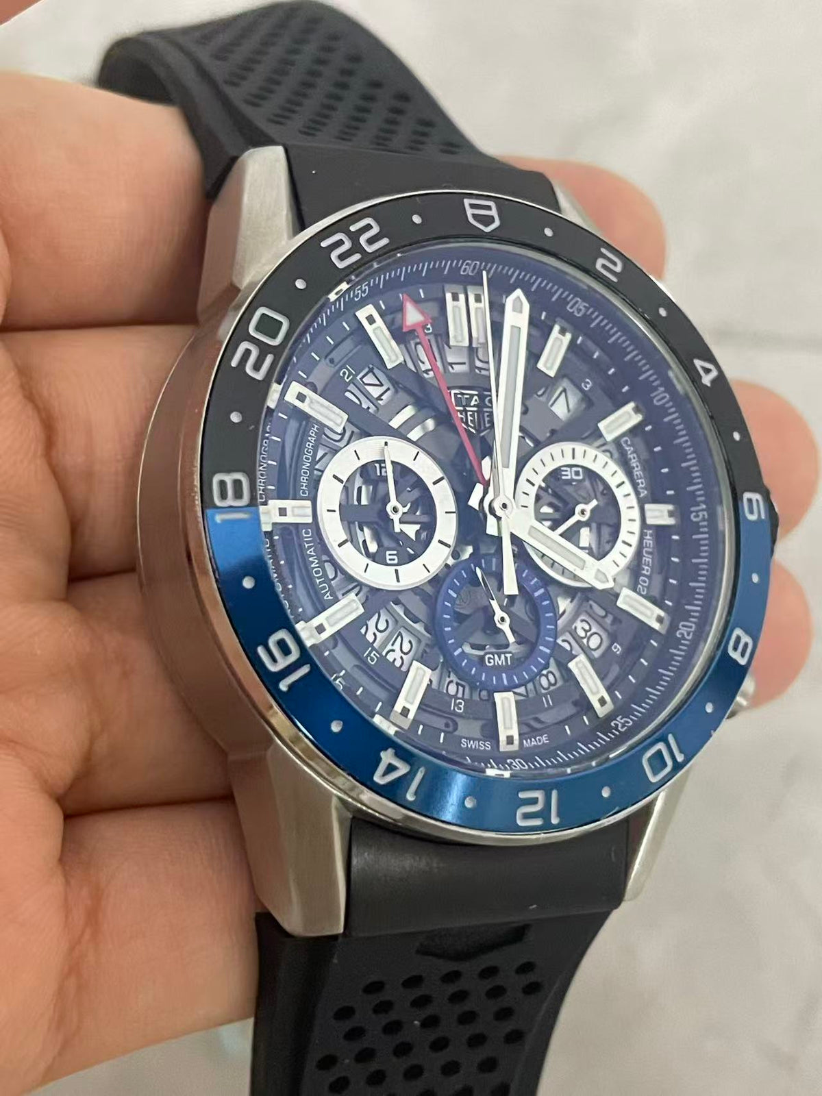 Carrera Replica Japanese VK Quartz Movement Movement Mens Watches 44mm