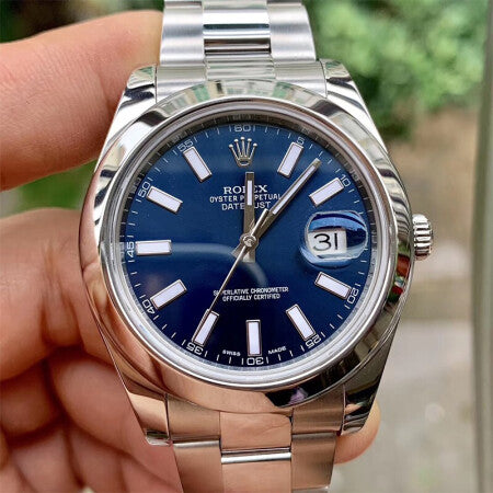 Replica Automatic Watch for Men DateJust Blue Dial 41mm