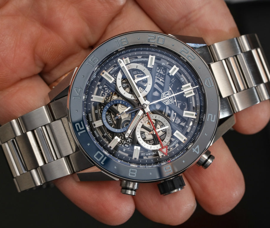 Carrera Replica Japanese VK Quartz Movement Movement Mens Watches 44mm