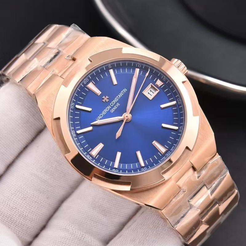 Luxury Automatic Mechanical Watch for Men Wristwatch Stainless Steel Date Overseas 41mm