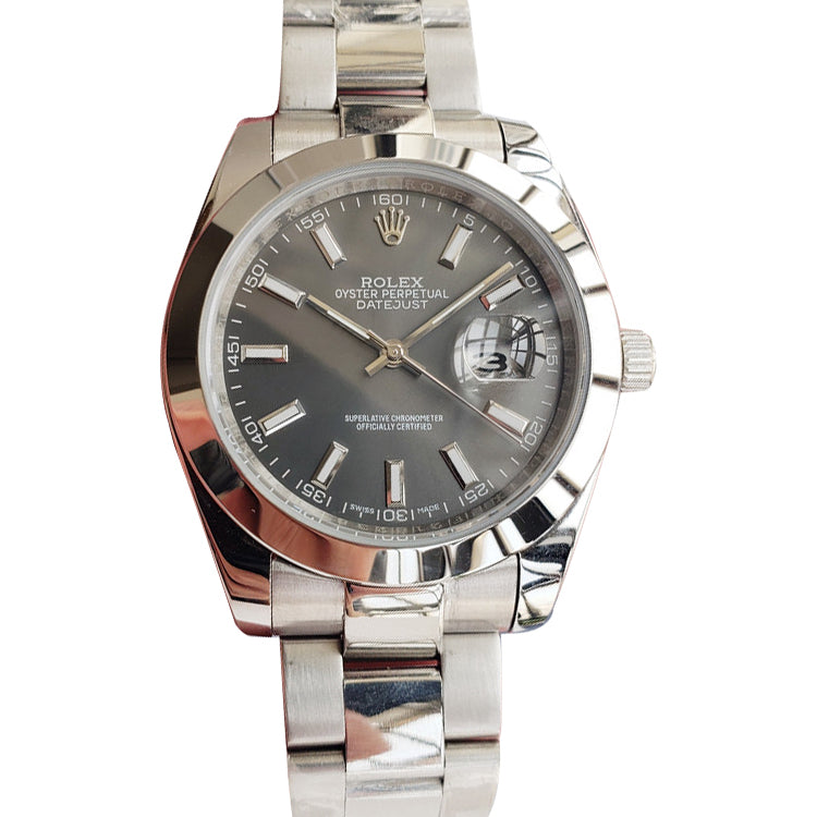 Replica Automatic Watch for Men DateJust Grey Dial 41mm