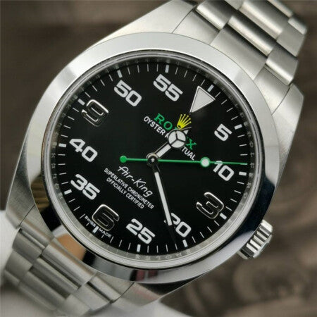 Replica Automatic Watch for Men Airking Black Dial 40mm