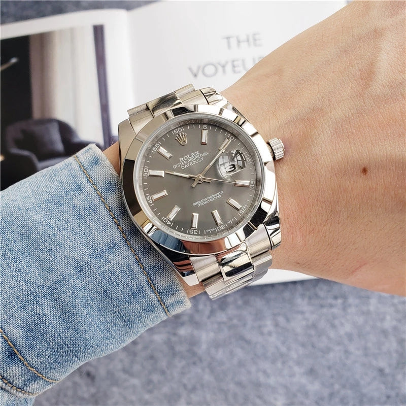 Replica Automatic Watch for Men DateJust Grey Dial 41mm