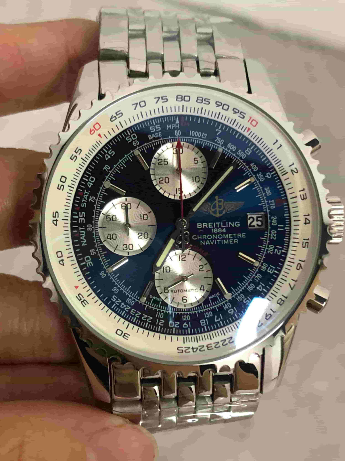 Replica Stainless Steel Japanese Vk63 Quartz Movement Watch BL10