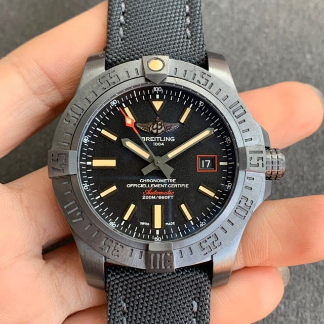 Replica Avengers Blackbird 46MM Mechanical Automatic Stainless Steel Watch