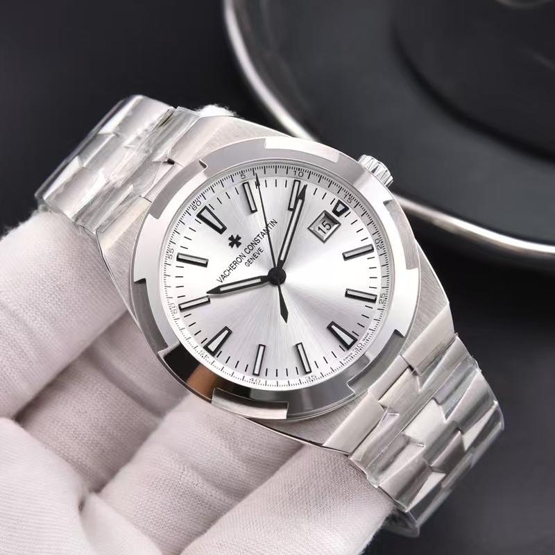 Luxury Automatic Mechanical Watch for Men Wristwatch Stainless Steel Date Overseas 41mm