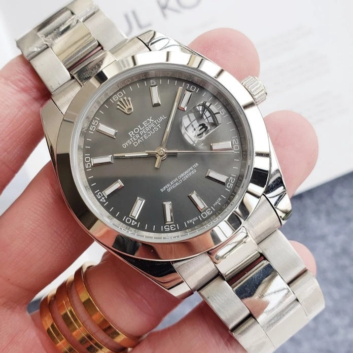 Replica Automatic Watch for Men DateJust Grey Dial 41mm