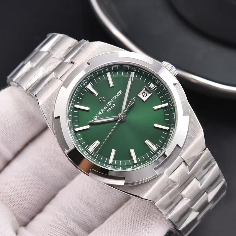 Luxury Automatic Mechanical Watch for Men Wristwatch Stainless Steel Date Overseas 41mm