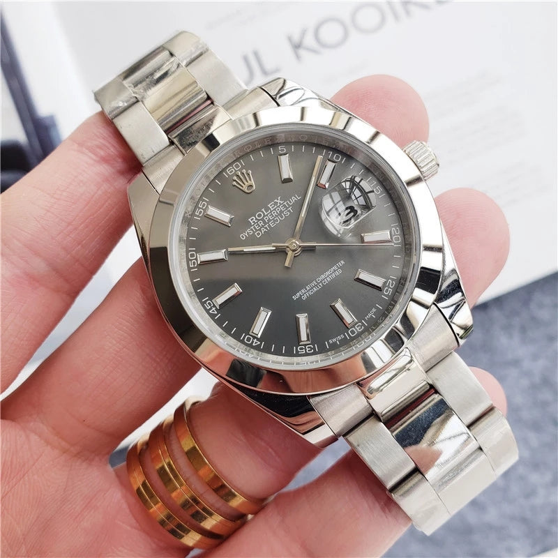 Replica Automatic Watch for Men DateJust Grey Dial 41mm